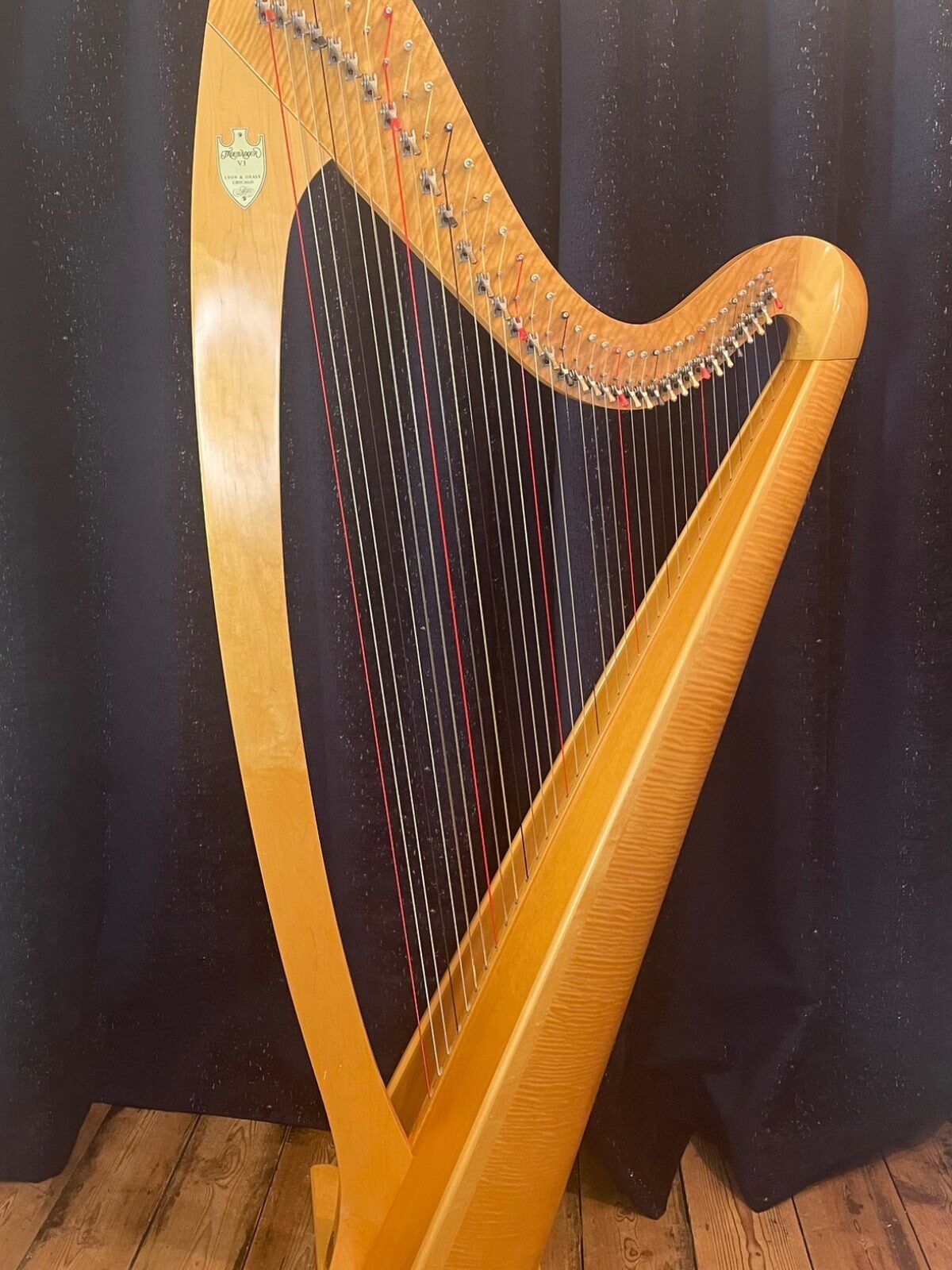 Lyon and Healy Troubadour VI lever harp
